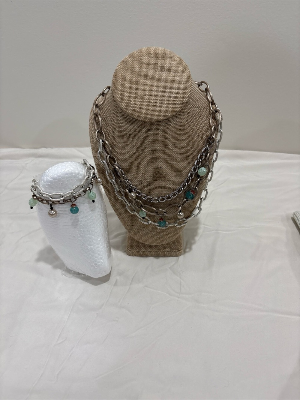 Sabika Desert Star 3 Row Chain Necklace And Bracelet S/S 2015 Stunning & Chic